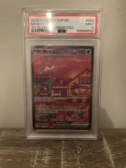 Mew EX 053 Pokemon TCG Scarlet & Violet 151 UPC Promo PSA 9 - Image 1