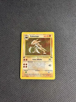 Pokemon TCG Kabutops 9/62 1st Edition Fossil Holo Rare *Portuguese* MP - Image 3