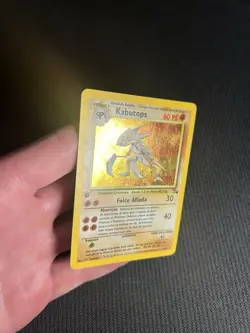 Pokemon TCG Kabutops 9/62 1st Edition Fossil Holo Rare *Portuguese* MP - Image 4