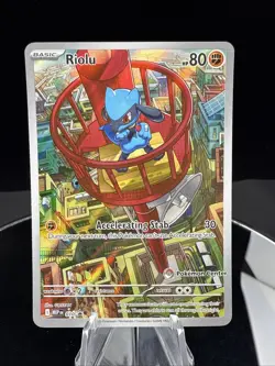 Riolu 010 - ME01: Mega Evolution POKEMON CENTER Stamped Promo Holo NM - Image 1