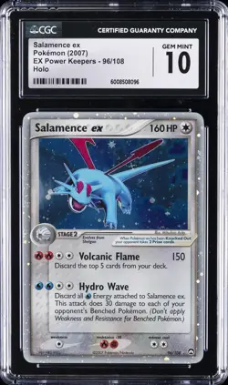 2007 POKEMON EX POWER KEEPERS SALAMENCE EX CGC 10 - Image 1