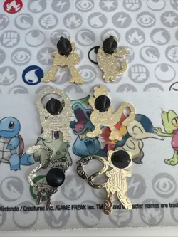 Pokemon Official 6 Pin Set - Mega Mewtwo X + Mega Mewtwo Y Blister Pack Pins Mew - Image 2