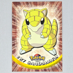 Sandshrew #27 Pokemon 1999 Topps TV Regular Non Holo Vintage TCG English LP - Image 1