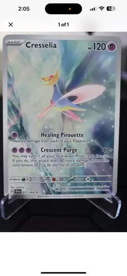 Cresselia - 071/064 - Shrouded Fable Illustration Rare - NM - Pokemon -Read Desc - Image 1