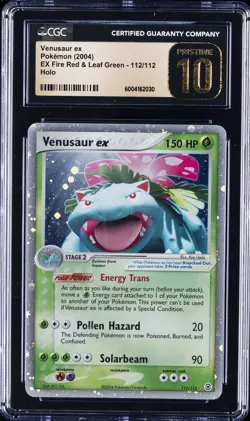 2004 POKEMON EX FIRE RED & LEAF GREEN VENUSAUR EX CGC 10 PRISTINE - Image 1
