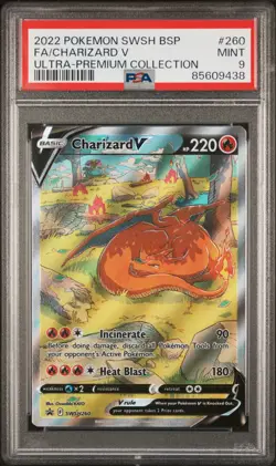 Fa/Charizard V Ultra-Premium Collection Pokemon Swsh Black Star Promo 260 NM PSA - Image 1