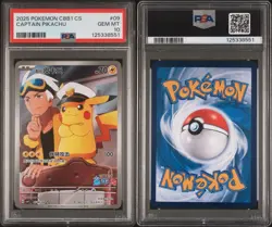 PSA 10 Captain Pikachu Pokemon CBB1 C-Gem Pack 0709/09 Simplified Chinese 07 09 - Image 3