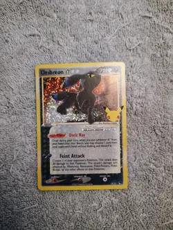 Pokemon TCG Umbreon Gold Star 17/17 Celebrations Classic Collection Holo MINT NM - Image 1