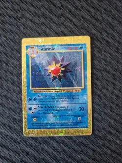 Prism Vending Machine Holo Starmie Base Set 64/102 Pokemon Sticker Never Pealed - Image 1