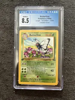 Butterfree D Edition Error 1ST Jungle 1999 CGC 8.5 Pokemon #33 WOTC NINTENDO - Image 1