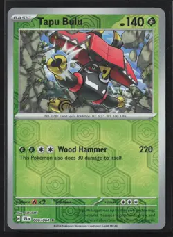 Tapu Bulu - 006/064 - Pokemon TCG Shrouded Fable - NM - Reverse Holo Rare - Image 1
