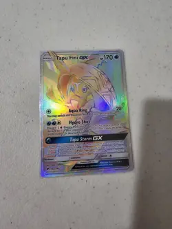 Tapu Fini GX 152/147 Rainbow Secret Ultra Rare 2017 Pokemon Burning Shadows NM ✨ - Image 1