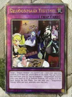 YuGiOh DRAGONMAID TIDYING Quarter Century Secret Rare RA04-EN102 - Image 2