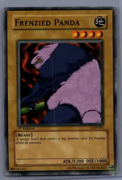 2002 Yu-Gi-Oh! Legend of Blue Eyes White Dragon 1st Edition Frenzied Panda 16f0 - Image 1