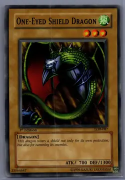 Yu-Gi-Oh! One-Eyed Shield Dragon Legend of Blue Eyes White Dragon Lob-087 1st Ed - Image 1