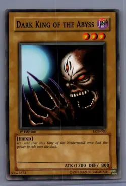 Yu-Gi-Oh! Dark King of the Abyss LOB-020 1st Edition Common LP Konami TCG - Image 1