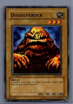 Dissolverock - LOB-031 - Common - 1st Edition x1 - Lightly Played - KONAMI TCG - Image 1