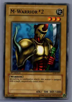 Yugioh M-Warrior #2 LOB-077 Common 1st Edition - Image 1