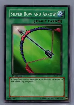 Silver Bow And Arrow - LOB-091 Common 1st Edition Yugioh - KONAMI TCG - Image 1