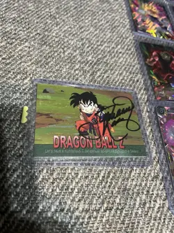 Dragon Ball Card Lot With Auto And 12 New Bath And Wash Towels 43 Cards Total - Image 2