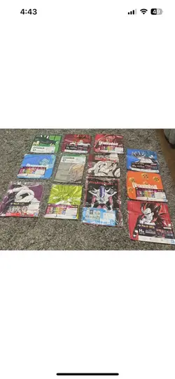 Dragon Ball Card Lot With Auto And 12 New Bath And Wash Towels 43 Cards Total - Image 3