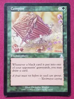 Magic The Gathering URZA'S DESTINY COMPOST green card MTG - Image 1