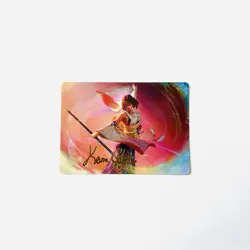 Yuna Grand Summoner STAMPED SIGNATURE Art Card MTG Final Fantasy 22/53 - Image 1
