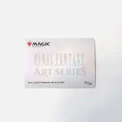 Yuna Grand Summoner STAMPED SIGNATURE Art Card MTG Final Fantasy 22/53 - Image 2
