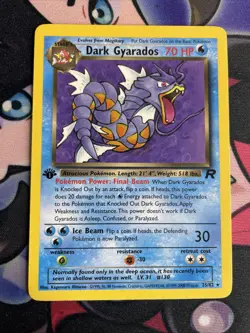 Pokemon Card Dark Gyarados 25/82 Non Holo 1st Edition Rocket Set 226 LP/NM - Image 1