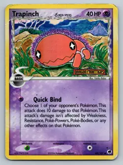 Trapinch 69/101 Reverse Holo EX Dragon Frontiers Pokemon Card DAMAGED CREASES - Image 1