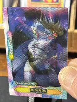 Mega Charizard X Wargreymon Pokemon & Digimon Anime Force Lenticular 2024 Card - Image 2
