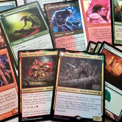Custom Complete COMMANDER DECK Magic ALL 100 Cards - WEREWOLVES Twilight WOLF - Image 1