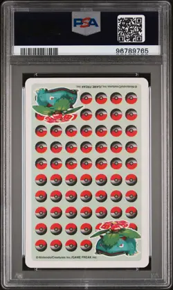 1998 POKEMON STADIUM GREEN VERSION PLAYING CARDS QUEEN OF SPADES IVYSAUR PSA 9 - Image 2