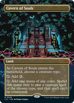 ~ Cavern of Souls (0345) (Borderless) ~ NM Foil ~ ~ MTG ~ - Image 1