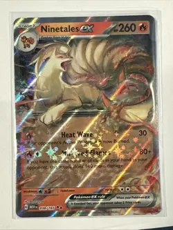 Pokemon Card Ninetales ex 038/165 Scarlet and Violet 151 Holo NM - Image 1
