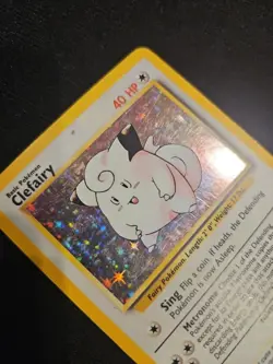 Pokemon Clefairy Base Set Holo Trading Card 5/102 1999 Edition - Image 2