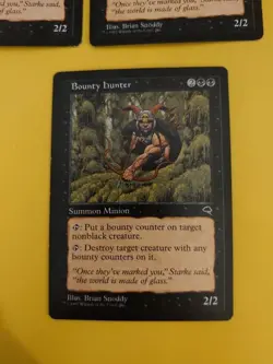 Bounty Hunter x3 summon minion Tempest. Old Vintage. Magic the Gathering 3 Card - Image 2