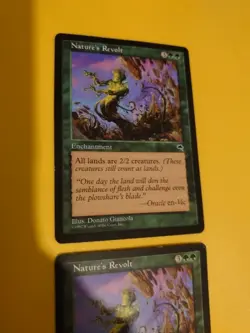 Nature's Revolt. x2 Rare Enchantment Tempest. Old Vintage. MTG 2 Card - Image 4