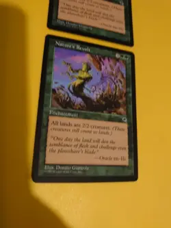 Nature's Revolt. x2 Rare Enchantment Tempest. Old Vintage. MTG 2 Card - Image 5