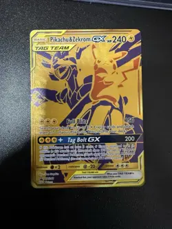 Pokemon TCG Pikachu & Zekrom GX Sun & Moon SM248 Black Star Promo Card - Image 1
