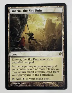 Emeria, The Sky Ruin Zendikar LP Light Play MTG Magic The Gathering - Image 1
