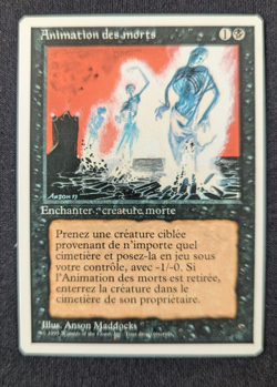 Magic Mtg French 4th Edition Animate Dead near mint - Image 1
