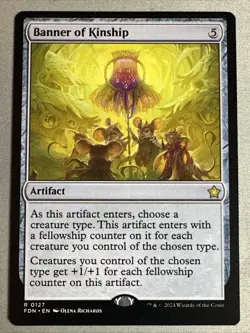 MTG / Banner of Kinship / FDN / #127 / Regular / Rare / NM - Image 1