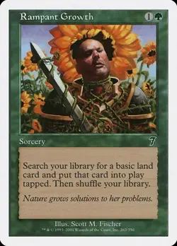 2x Rampant Growth 7th Edition LP MTG - Image 1