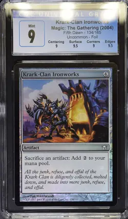 KRARK-CLAN IRONWORKS Fifth Dawn Foil CGC 9 Q++ MTG [Nostalgium] - Image 1