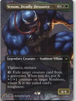 MTG: Venom, Deadly Devourer (Borderless) - SPE Marvel's Spider-Man: Eternal-Lega - Image 1