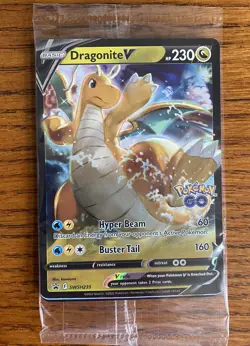 Pokemon TCG Dragonite V SWSH Black Star Promos SWSH235 Holo Promo - Image 1