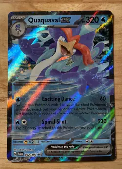 Quaquaval ex 052/193 Double Rare Paldea Evolved Pokemon TCG - Image 1