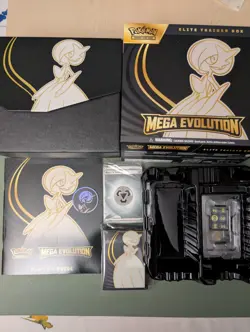 Pokemon Mega Evolution ETB Opened Box With Accessories NO PACKS &PROMO Gardevoir - Image 1