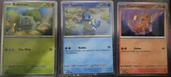 Pokemon Scarlet & Violet 151: Poster Collection Black Star Promo Starters Set - Image 1